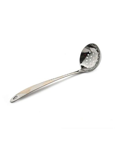 اشتري Stainless Steel Ladle With Hole 25 cm-Gold,Silver في الامارات