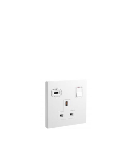 اشتري Legrand Universal Switch Socket 1Gang + USB C-Type Galion White في الامارات