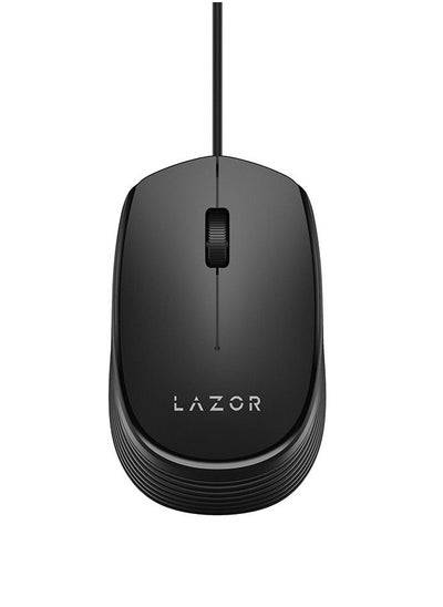 Buy Lazor Tap 1 PVC Wired Cable Mouse M03C Black in UAE