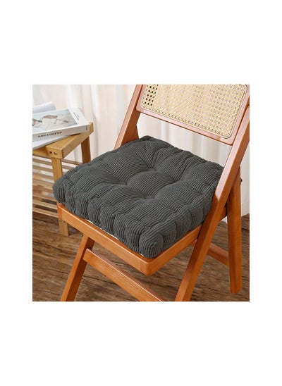 Buy Biscuit seat cushion thickened chair cushion butt seat cushion still office seat Colour:Dark gray Sizes:40 x 40 cm in UAE