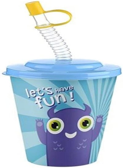 Buy Plastic Cup With Straw 400 ml. in Egypt