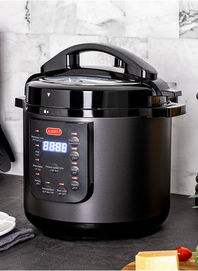 Electric Pressure cooker 6 LT 1000W Granite inner POT Matt black price ...