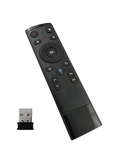 Buy Q5 TV Voice Remote Air Mouse 2.4G Wireless Remote Controller with Axis Gyroscop Sensor for Smart TV Android Box Laptop Internet Box in UAE