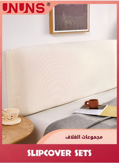 Buy Headboard Covers,Stretch Bed Headboard Slipcover,Dustproof Protector Cover,Upholstered Headboard For Queen Size Bed,160-180cm in UAE