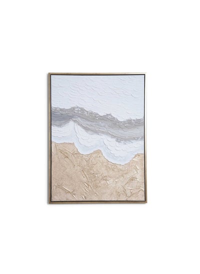 Buy Ethereal Handpainted Wall Art 90x3.7x120cm - Gold in UAE