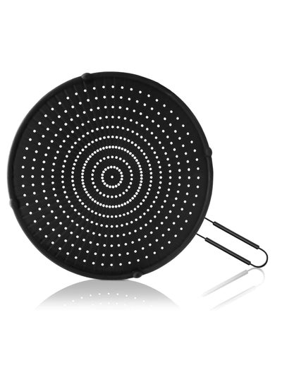 اشتري Silicone Splatter Screen for Frying Pan 13”, Multi-Use Grease Splatter Guard Heat Resistant to Hot Oil Food Safety Oil Splash Guard في السعودية