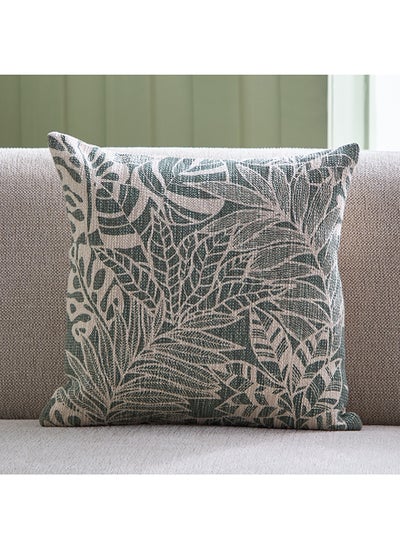 اشتري Sage Shade Arvi Printed Leaf Filled Cushion 45 x 45 cm في الامارات