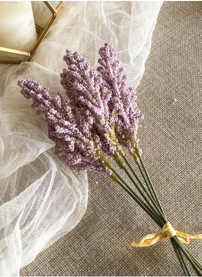 Buy 6-Branches Artificial Wheat Ear Bouquet For Home Garden Wedding Birthday Party in UAE