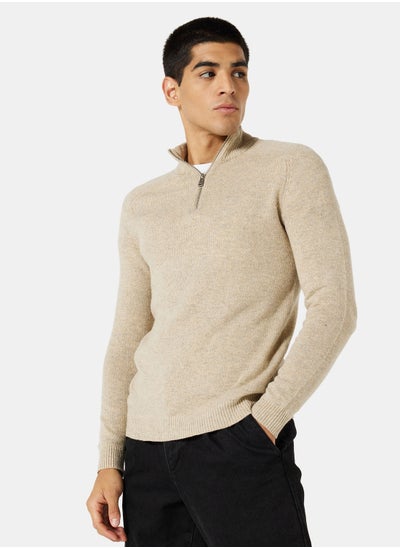 Buy Edward Knit Half Zip Sweater in UAE