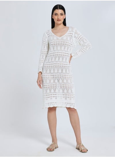 Buy Hailys Women's Dress , cream in UAE