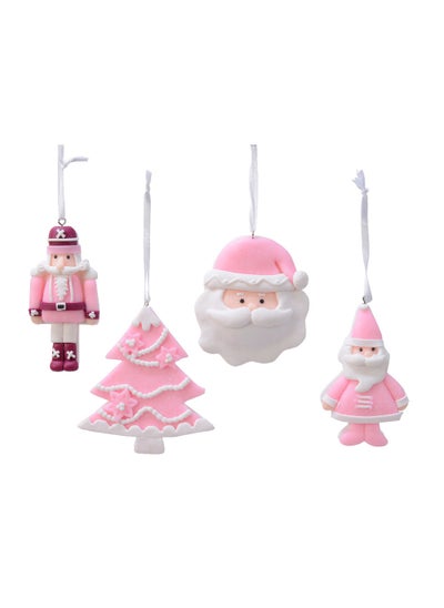 Buy Homesmiths Christmas Figure Clay Pink Assorted 1 Piece in UAE