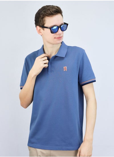 Buy Men's Performance Polo - Blue in Saudi Arabia