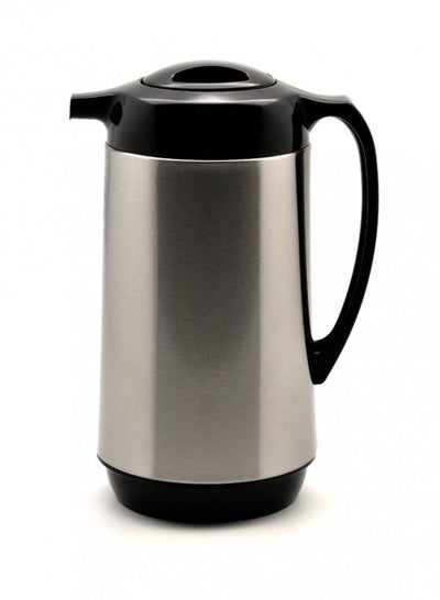 Buy Steel Tea and Coffee Pot Silver/Black Color in Saudi Arabia