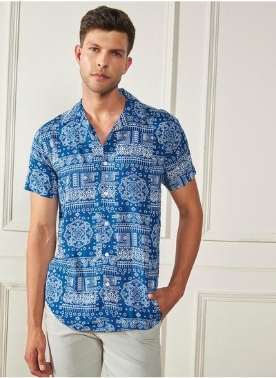 Buy Regular Fit Paisley Print Casual Shirt in Saudi Arabia