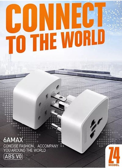 اشتري Universal Conversion Plug for Travel Adapter Worldwide Charger Plug US/AU/EU/UK في الامارات