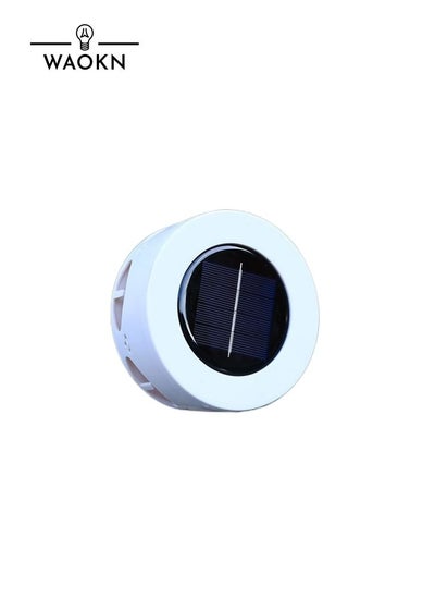 Buy New Solar Outdoor Lamp Pattern Lamp Wall Lamp Garden Landscape Circular Decorative Lawn  Night Lamp White Light in Saudi Arabia