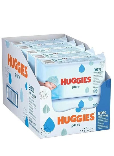 اشتري huggies HUGGIES PURE BABY WIPES في الامارات