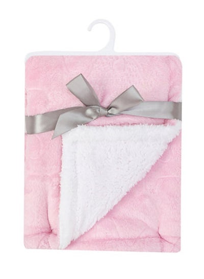 Buy Sherpa Baby Blanket - 100% Polyester -  Soft & Cozy Blanket  - 75x100 cm - Newborn to 4 Years -  Pink - Swaddle & Travel-Friendly in UAE