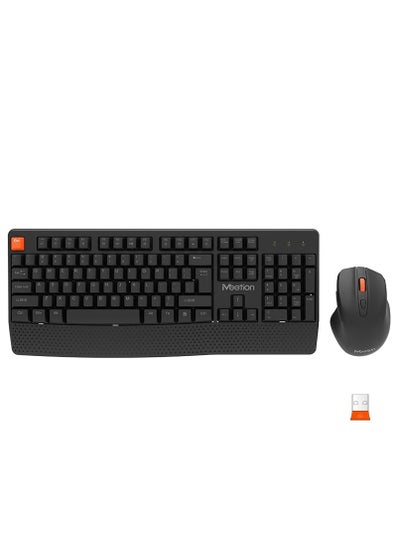 Buy Meetion Wireless Ergonomic Keyboard Mouse Combo C4130 Adjustable stand Precision Control Ergonomic Design in UAE