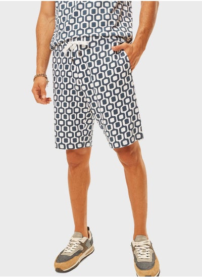 Buy Printed Drawstring Shorts in UAE