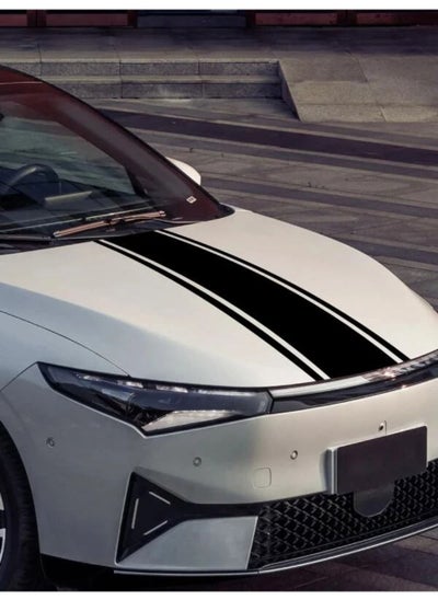 اشتري Universal Car Racing Body Side Stripe Skirt Roof Hood Decal Sticker في الامارات