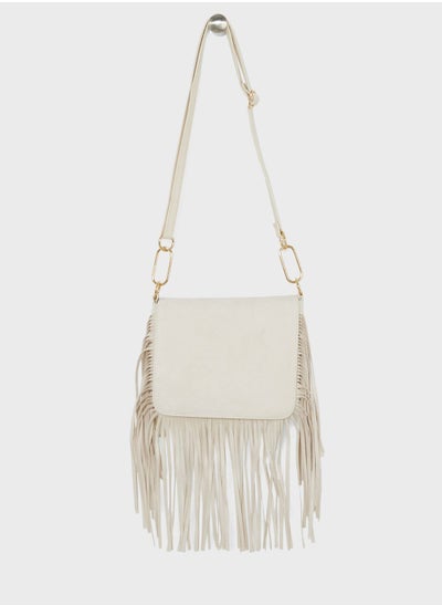 Buy Small Fringe Messenger Crossbody in UAE