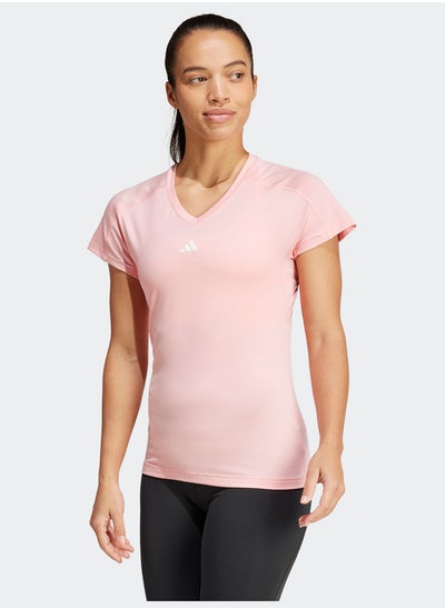 Buy Aeroready Train Essentials Minimal Branding V-Neck T-Shirt in Egypt