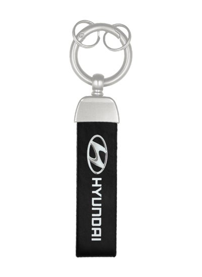 Buy HYUNDAI Leather Strap Keychain, Metal Finish Car Keychain in Saudi Arabia