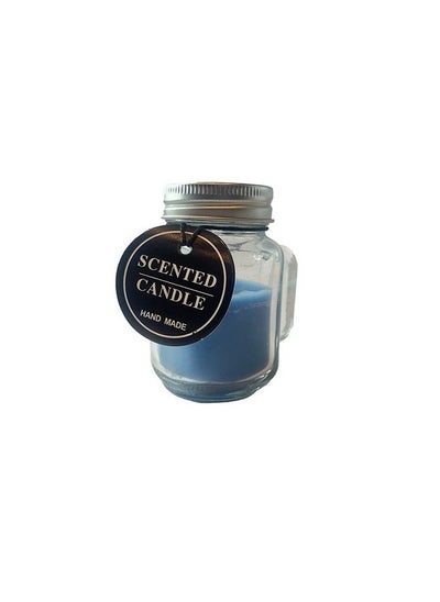 Buy Blue jar scented candle for elegant decor in Egypt