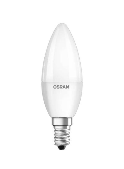 Buy Osram E14 LED Bulb Classic B40 Warm White 4.9W Frosted Non-Dimmable in UAE