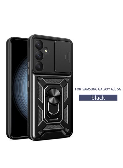 Buy Phone Cover for Samsung Galaxy A35 5G with Slide Camera Cover Military Grade Drop Protective Phone Case with Magnetic Car Mount Holder in Saudi Arabia