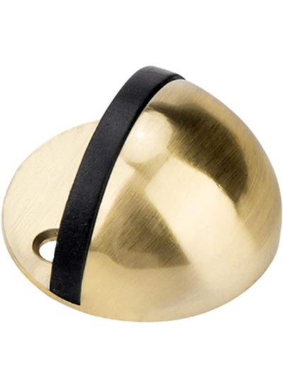 Buy 5 Half Round Floor Door Stopper Brass Plated in UAE