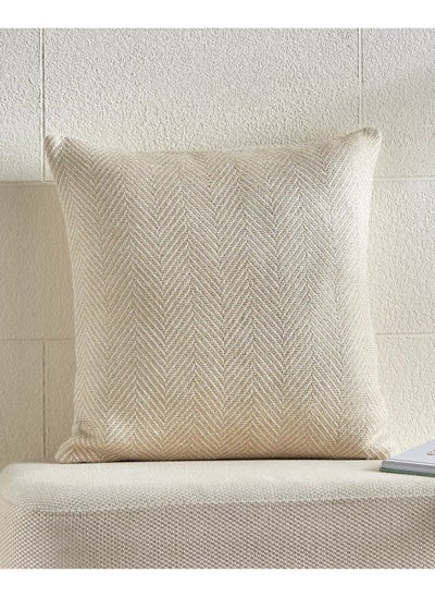 Buy Herringbone Cushion Cover 45x45 cm in Saudi Arabia