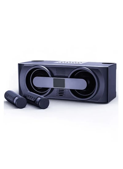 Buy Smartberry M24 Karaoke System With 2 Microphones And Transformation Light Stereo Speaker Support Bluetooth in UAE