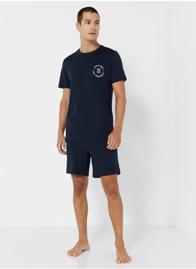 Buy Basic Loungewear T-Shirt and Shorts Set in UAE