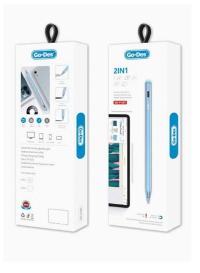 اشتري 2 in 1 Universal Capacitive Touch Pencil for Phone and Pad في الامارات
