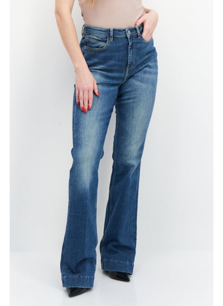 اشتري Women Skinny Fit Stretchable Denim Jeans, Mid Wash في الامارات