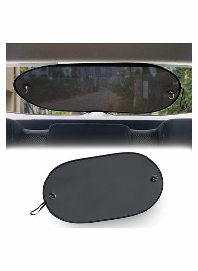 Buy Car Window Shade Car Rear Windshield Sunshade, Screen Mesh Cover | Universal Mesh Back Window Visor with Suction Cup | UV/Sun/Glare Protection for Baby Fit for Car/SUV (40" x 20") in UAE