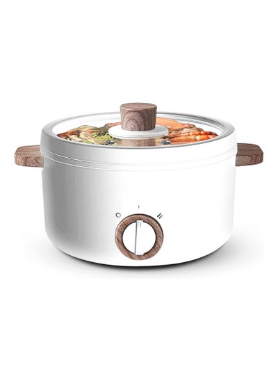 Buy Electric Hot Pot 1.5L Mini Multifunction Cooker - Nonstick Electric Shabu-Shabu, Stir Fry & Noodle Maker with Dual Power Control, Portable Ramen Cooker for Dorm & Office in UAE