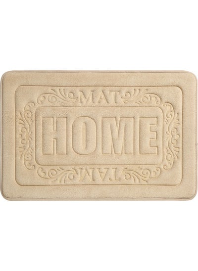 اشتري Home Letter Bathroom Bibulous Slippery Mat Beige 40x60cm في السعودية