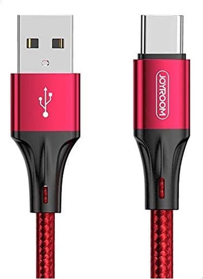 Buy Joyroom S-1030N1 USB-A to Type-C Fast Charging Cable 1m - Red in Egypt