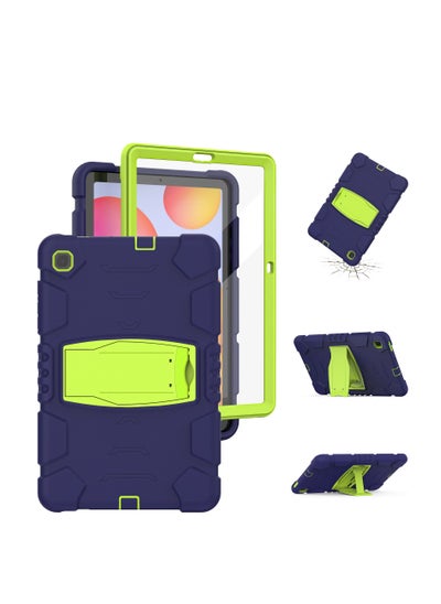 Buy Gulflink Back Cover Protect Case for SAMSUNG Tab S6 Lite P610/P615 10.4inch navyblue and lime in UAE