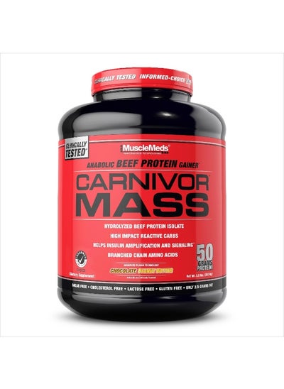 Buy Carnivor Mass Anabolic Beef Protein Gainer Chocolate Peanut Butter 6 Pounds in UAE