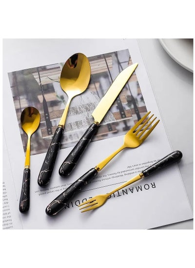 Buy A complete set of spoons, forks, and knives, 5 pieces in Egypt