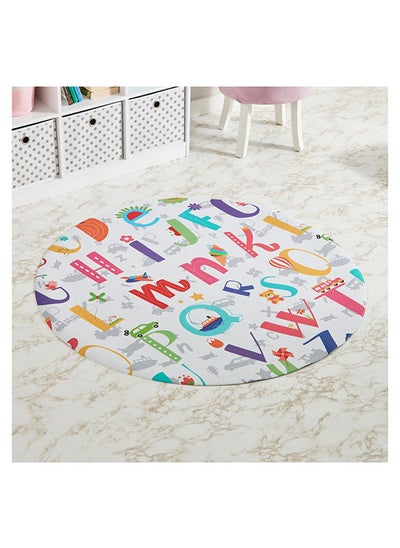 Buy Mystify Charm Alphabet Circular Mat 120 x 120 cm in UAE