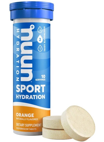 اشتري Nuun Active: أقراص مشروبات معززة بالكهرباء البرتقالية، 10 أقراص في الامارات