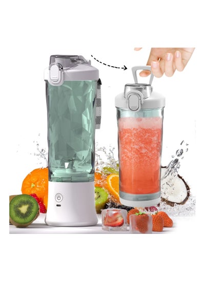 اشتري Portable Personal Blender, for Shakes and Smoothies with 6 Blade 20 Oz Travel Cup USB Rechargeable for Kitchen, Home, Travel في السعودية