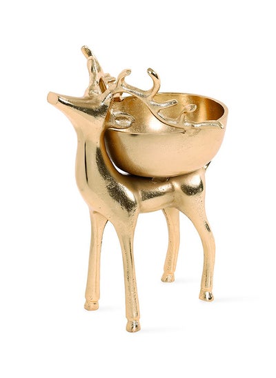 Buy Joy Decor Bowl, Gold - 28x40 cm in UAE