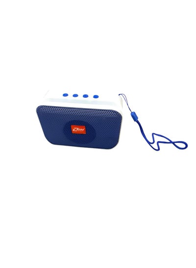 Buy Zero Z112 Portable Bluetooth Speaker Supports Memory Card and USB - Blue - White in Egypt