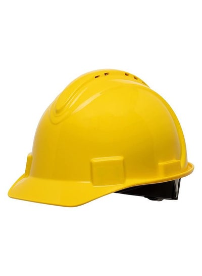 اشتري Honeywell North Hard Hat Short Brim Vented Four Point Ratchet Suspension Yellow في الامارات